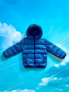 Under Armour ❄️☃️ Boys Turquoise‑Blue Puffer Jacket Size 5